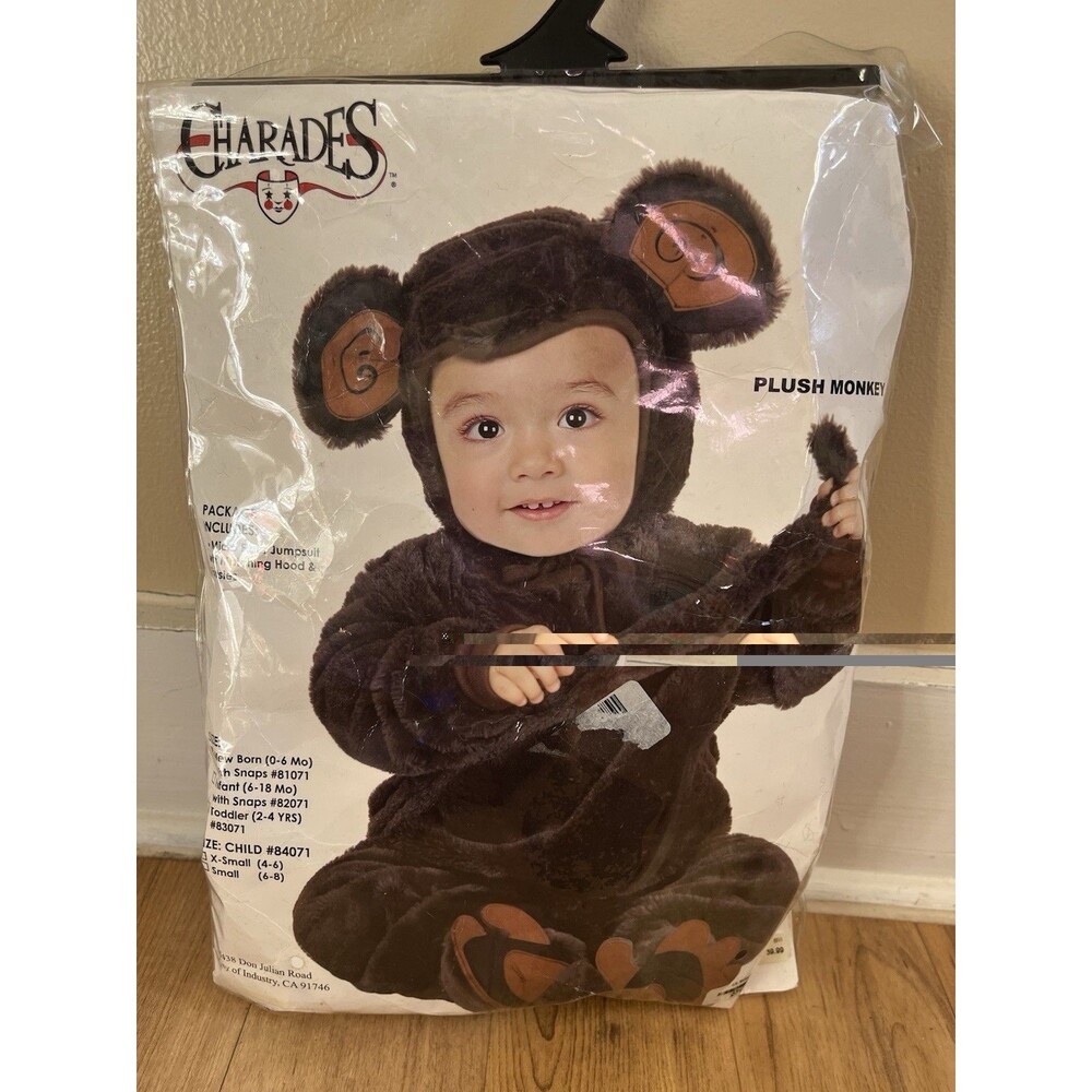 Plush Monkey Baby Costume Newborn